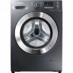 Samsung Ecobubble WF70F5E2W2X Free Standing Washing Machine in Inox / Chrome