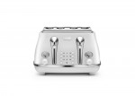 Delonghi Elements Cloudy White 4 Slot Toaster