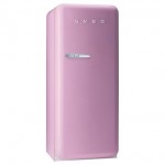 Smeg FAB28QRO1 60cm Retro FAB Fridge With Ice Box In Pink A Rated