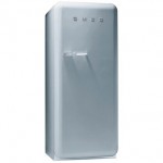 Smeg FAB28QX1 60cm Retro FAB Fridge With Ice Box In Silver A Rated