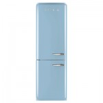 Smeg FAB32LNA Freestanding Fridge Freezer, A++ Energy Rating, Left-Hand Hinge, 60cm Wide, Pastel Blue