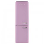 Smeg FAB32LNP Freestanding Fridge Freezer, A++ Energy Rating, Left-Hand Hinge, 60cm Wide, Pink
