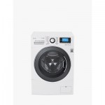 LG FH495BDS2 Freestanding Washing Machine, 12kg Load, A+++ Energy Rating, 1400rpm Spin in White