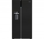 Grundig GSBS16312B American-Style Fridge Freezer in Black