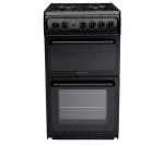 Hotpoint HAG51G Gas Cookers, Black