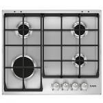 Aeg HG654350SM Gas Hob - Stainless Steel, Stainless Steel