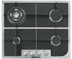 Hoover HGH64SQDX Integrated Gas Hob in Stainless Steel
