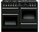 Rangemaster Hi-Lite HLT110DFFBL/C Free Standing Range Cooker in Black