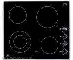 AEG HK614010MB Integrated Electric Hob in Black / Stainless Steel