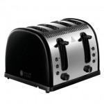 Russell Hobbs 21303 LEGACY 4 Slice Side by Side Toaster in Black