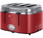 Russell Hobbs Retro Red 4SL 21690 4-Slice Toaster - in Red