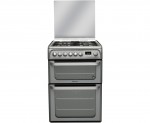 Hotpoint HUD61GS Free Standing Cooker in Graphite