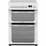 Hotpoint HUE62PS Free Standing Cooker in White