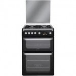 Hotpoint HUG61K 60cm ULTIMA Gas Cooker in Black Double Oven FSD
