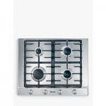 Miele KM2010 Gas Hob, Stainless Steel