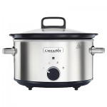 Crock-Pot CSC032 Manual 3.5 Litres Slow Cooker, Stainless Steel
