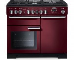 Rangemaster Professional Deluxe PDL100DFFCY/C Free Standing Range Cooker in Cranberry