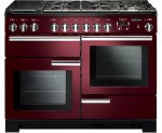 Rangemaster Professional Deluxe PDL110DFFCY/C Free Standing Range Cooker in Cranberry