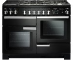 Rangemaster Professional Deluxe PDL110DFFGB/C Free Standing Range Cooker in Black