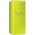 Smeg Right Hand Hinge FAB28QVE1 Free Standing Refrigerator in Lime Green