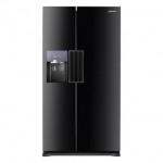 Samsung RS7667FHCBC American Fridge Freezer in Gloss Black Ice Water 1