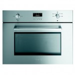 Smeg SC445MX 60cm Cucina Reduced Height Microwave Oven in St Steel
