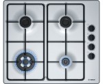 Bosch Serie 2 PBH6B5B80 Integrated Gas Hob in Brushed Steel