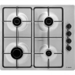 Bosch Serie 2 PBP6B5B80 Integrated Gas Hob in Brushed Steel