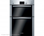 Bosch Serie 4 HBM13B251B Integrated Double Oven in Brushed Steel