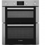 Bosch Serie 4 HBN43B250B Built Under Double Oven in Brushed Steel