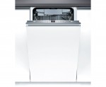 Bosch Serie 6 SPV69T00GB Integrated Slimline Dishwasher in Brushed Steel