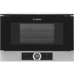 Bosch Serie 8 BEL634GS1B Integrated Microwave Oven in Brushed Steel