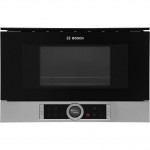 Bosch Serie 8 BFL634GS1B Integrated Microwave Oven in Brushed Steel