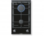 Bosch Serie 8 PRB326B70E Integrated Gas Hob in Black / Brushed Steel