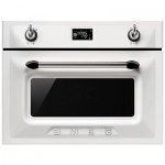 Smeg SF4920MCB Victoria Integrated Compact Combi Microwave Oven in White