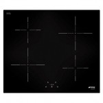 Smeg SI5641D 60cm 4 Zone Straight Edge Induction Hob in Black Glass