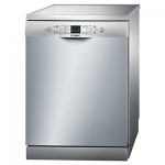 Bosch SMS50M18GB Freestanding Dishwasher, Silver Innox