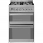 Smeg Symphony SY62MX8 Free Standing Cooker in Stainless Steel