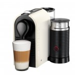 Nespresso U Coffee Machine with Aeroccino by KRUPS, Cream