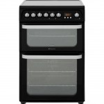 Hotpoint Ultima HUE61KS Free Standing Cooker in Black