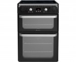 Hotpoint Ultima HUI612K Free Standing Cooker in Black