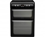 Hotpoint Ultima HUI614K Free Standing Cooker in Black