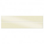 Smeg UPGP Set of 2 Plain Glass Upstands in Cream