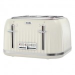 Breville VTT702 Impressions Collection 4 Slice Toaster in Cream