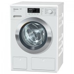 Miele WKG 120 Freestanding Washing Machine, 8kg Load, A+++ Energy Rating, 1600rpm Spin, Chrome Edition