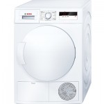 Bosch WTH83000GB Heat Pump Condenser Tumble Dryer, 8kg Load, A+ Energy Rating in White