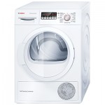 Bosch WTW85260GB Heat Pump Condenser Tumble Dryer, 8kg Load, A++ Energy Rating in White