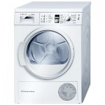 Bosch WTW863S1GB Sensor Heat Pump Condenser Tumble Dryer, 7kg Load, A++ Energy Rating in White