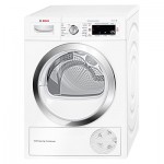 Bosch WTW87560GB Heat Pump Condenser Tumble Dryer, 9kg Load, A++ Energy Rating in White