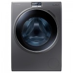 Samsung WW10H9600EX Freestanding Washing Machine, 10kg Load, A+++ Energy Rating, 1600rpm Spin, Inox